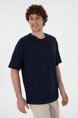 Erkek Comfort Fit Bisiklet Yaka Lacivert Jakarl_ _nterlok Ti__rt Sepette S_rpriz _ndirim - U.s. polo assn фото 3
