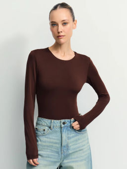 Базовое боди с длинным рукавом / Zarina