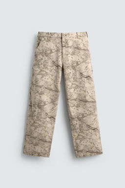 ABSTRACT PRINT CARPENTER TROUSERS - Zara фото 6