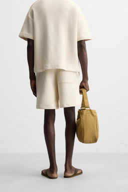 RELAXED FIT JOGGER BERMUDA SHORTS - Zara фото 3