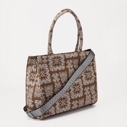 Сумка-тоут на молнии, длинная ремень, цвет коричневый - Simaland фото 2