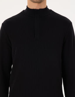 Siyah Regular Fit Sweatshirt - Pierre cardin фото 6