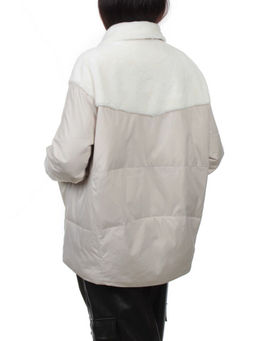 H24-223 LT. BEIGE Куртка демисезонная женская (100 гр. холлофайбер) - Fashion фото 8