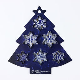 Формы для выпечки новогодние Волшебные узоры, 6 шт.