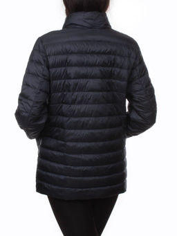K-635 DK. BLUE Куртка демисезонная стеганая женская (70 гр. холлофайбер) - Фабричный китай фото 8