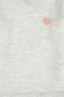 Трикотажное платье с камнями для девочек - U.s. polo assn фото 3