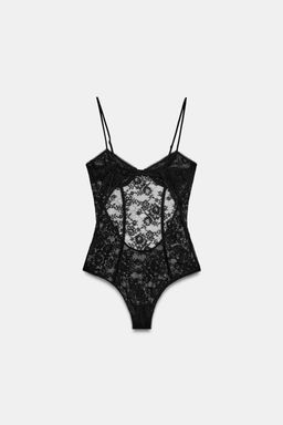 LACE BACKLESS BODYSUIT - Zara фото 15