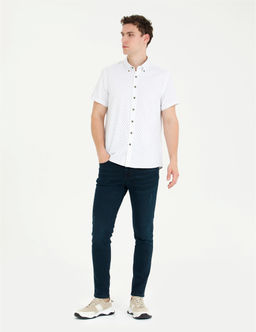 Haki Slim Fit K_sa Kollu G_mlek - Pierre cardin фото 4