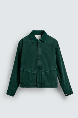 CROPPED FIT DENIM JACKET - Zara фото 8