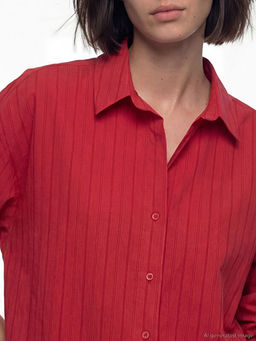 ?izgili Oversize Kad?n G?mlek