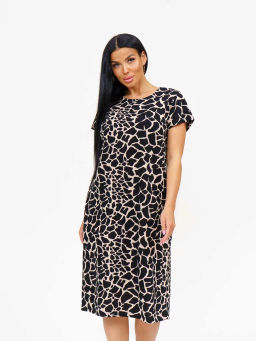 Платье женское, цвет синий бежевый - Текс-плюс фото 13