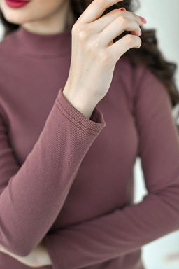 Водолазка кашкорсе рубчик Хлопок 95% лайкра 5%(стойка) - Оптима фото 35