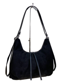 Женская сумка из искусственной замши, цвет черный