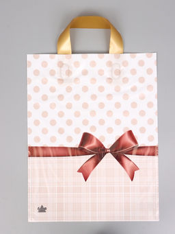 Цена за 50 шт. Пакет подарочный Шоколадный бант 35 х 28 см 55 мкм