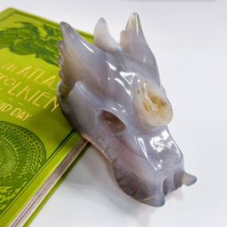 Дракон резной из Агата с жеодой - Радуга самоцветов фото 4