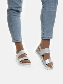 08-PED93-5 SILVER Босоножки (натуральная кожа) - Фабричный китай фото 4