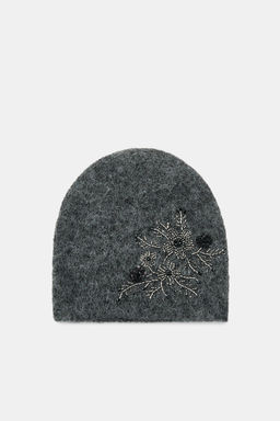 EMBROIDERED BEANIE WITH BEADS - Zara фото 3