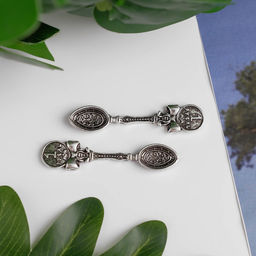 Цена за 15 шт. Сувенир кошельковый металл «Ложка-загребушка. Рубль», 5×1 см