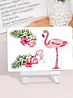 Алмазная мозаика без подрамника "Фламинго 3", 15х20 см