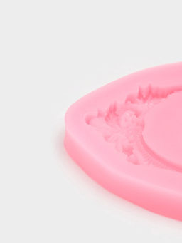 Молд для заливки Сердца, рамка, лепнина, силикон, 12.5?8.2?1.1 см, МИКС