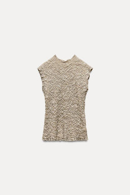 CREASED-EFFECT KNIT TOP - Zara фото 8