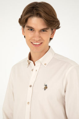 Мужская базовая рубашка с длинным рукавом Stone Неожиданная скидка в корзине - U.s. polo assn фото 2