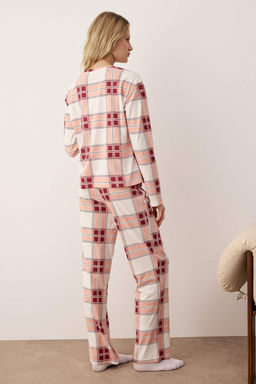 Lacivert Uyku Temal? Kuzu Desenli Orme Pijama Tak?m? THMAW26PT00046 - Trendyolmilla фото 16