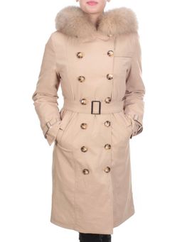 21002 DARK BEIGE Пальто зимнее женское MAILILUO (150 гр. холлофайбера) - Fashion фото 2