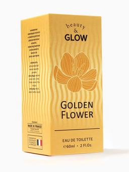 Туалетная вода женская Beauty&Glow Golden Flower, 60 мл, жасмин, слива, персик, ананас, роза, ландыш