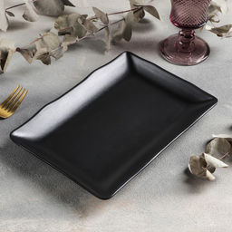 Блюдо «Чёрный Восток», 25.5×17.2×3 см, чёрное