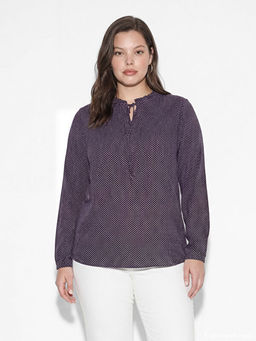 Ba?lamal? Yaka Puantiyeli Bluz