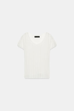 TOP PUNTO POINTELLE / Blanco