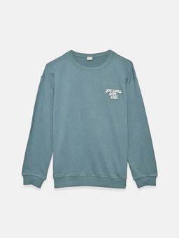 Bisiklet Yaka Erkek ?ocuk Sweatshirt