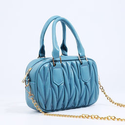 Сумка кросс-боди на молнии, цвет голубой - Simaland фото 3