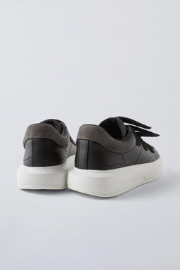 LEATHER PLIMSOLLS WITH STRAPS - Zara фото 5