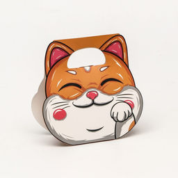 Цена за 5 шт. Коробка складная Кошечка, 19,5 х 19,5 х 7 см