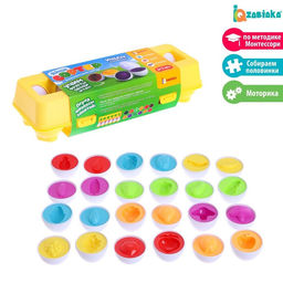 Развивающий набор IQ-ZABIAKA «Сортер яйца», фрукты, 12 штук