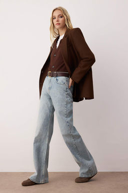 Mavi Yuksek Bel Bel Wide Leg Jeans TWOAW26JE00079 - Trendyolmilla фото 6