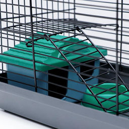 Клетка-мини для грызунов Пижон №2, укомплектованная, 27 х 15 х 16 см, серая  фото 7