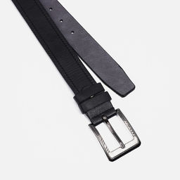 Ремень мужской, ширина 3,5 см, винт, пряжка металл, цвет чёрный - Simaland фото 2