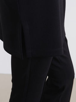 Dik Yaka Soft Touch Kad?n Sweatshirt Tunik