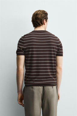 CAMISETA PUNTO MEZCLA VISCOSA / rayas - Zara фото 3