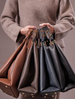 Сумка кожаная Deboro 30994 коричневая