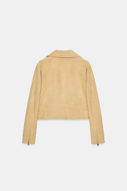 ZW COLLECTION LIMITED EDITION SUEDE LEATHER JACKET - Zara фото 6