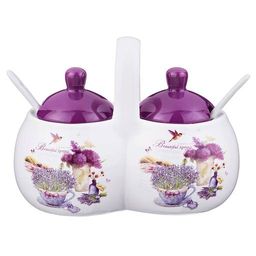 БАНКА 2 СЕКЦИИ AGNESS ЛАВАНДОВАЯ ВЕСНА 17*10*13 СМ / 2х320 МЛ