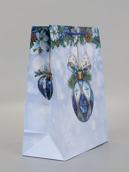 Цена за 2 шт. Пакет подарочный «Зимнее украшение», 26×12×32 см