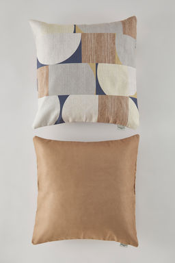 Trendyolmilla Home 2li Geometrik Desenli ve Duz K?rlent K?l?f? 45x45cm TPHSS25KKK00006  фото 2