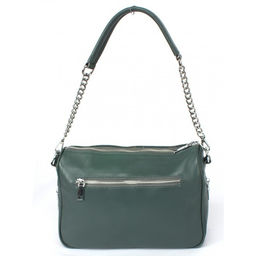 Сумка женская натуральная кожа JRP-2034-9, 1отд+евро/карм, плечевой ремень, зеленый 263366 - Adelia фото 2