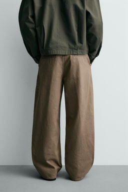 PANTAL?N CHINO BAGGY FIT PLIEGUES / Beige - Zara фото 3