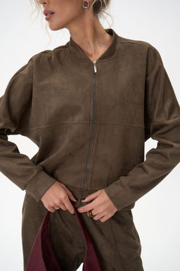 Бомбер Майли (оливковый) - Эльза фото 3